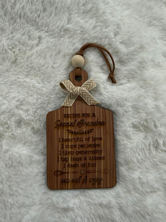 Receipt For A Special Grandma Ornament