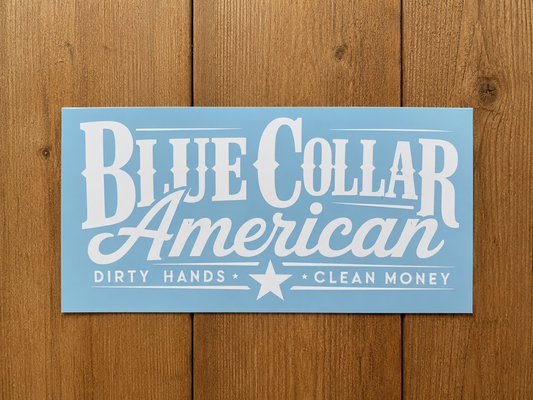 Blue Collar Decal