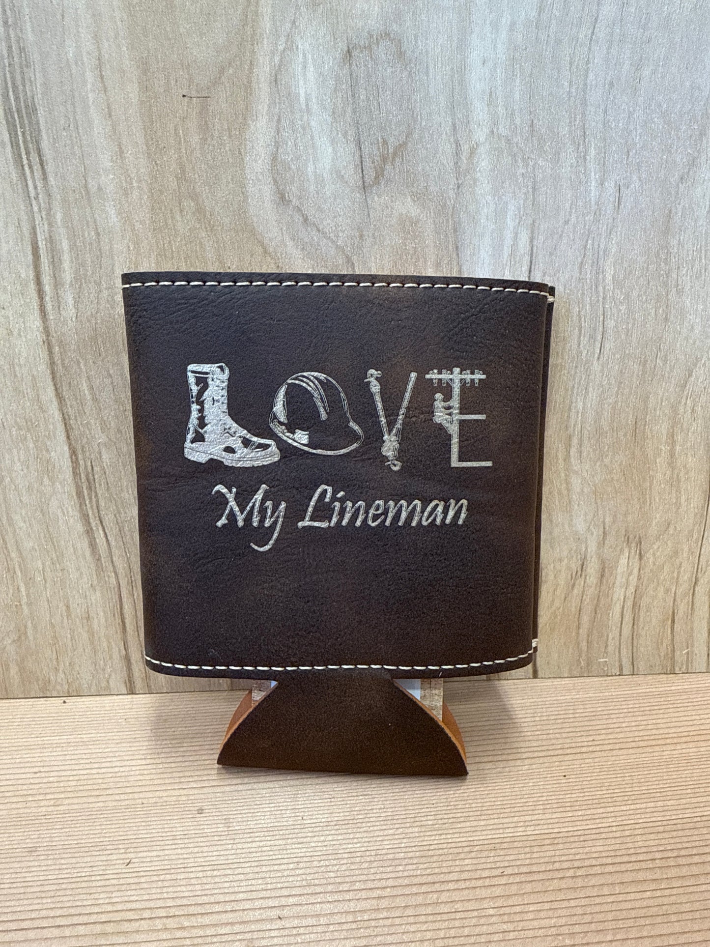 Love My Lineman Can Koozie