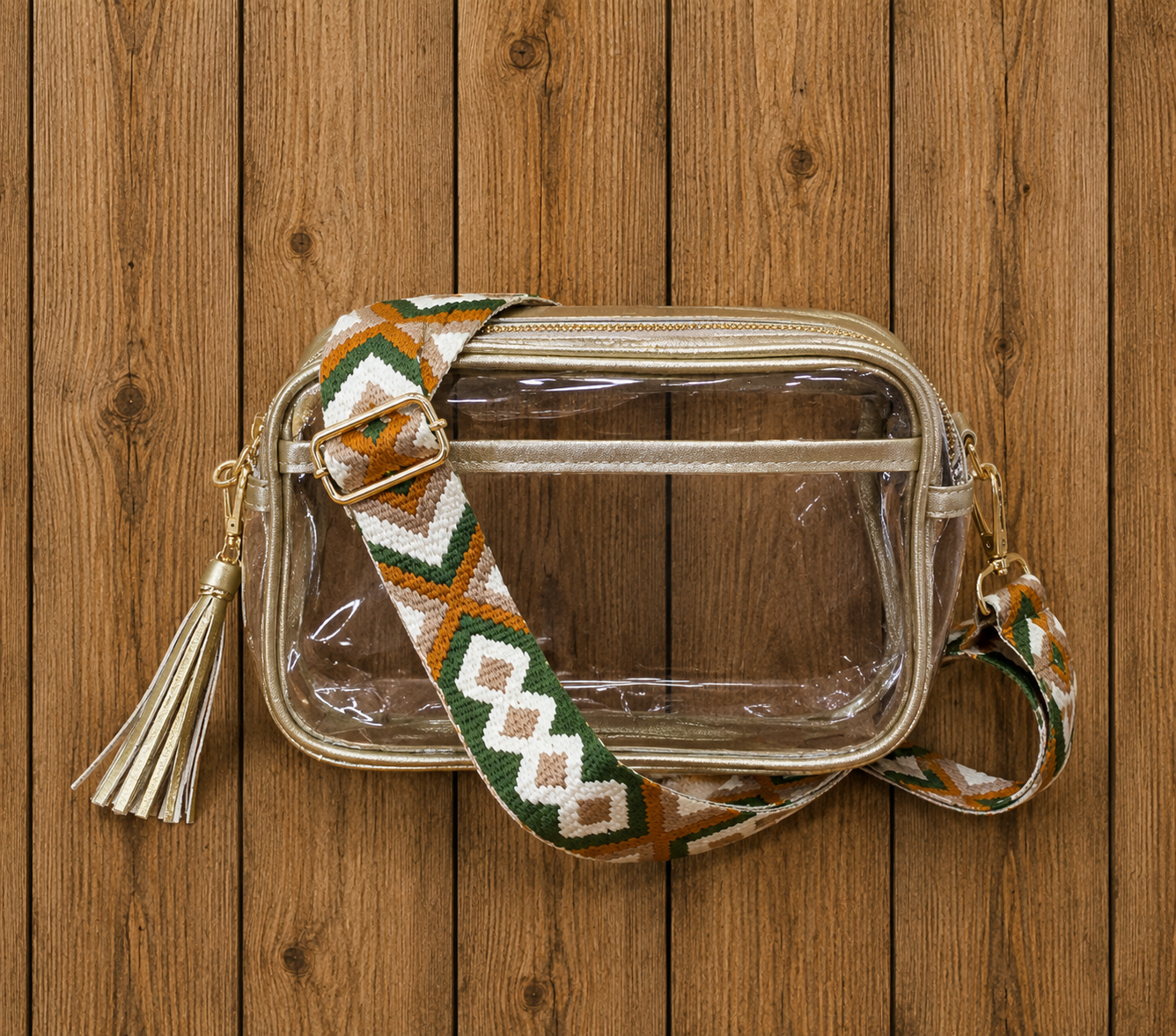 Guitar Strap Clear Crossbody