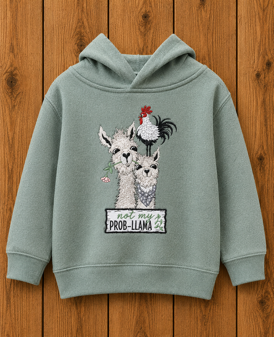 Not My Prob-Llama Toddler Hoodie
