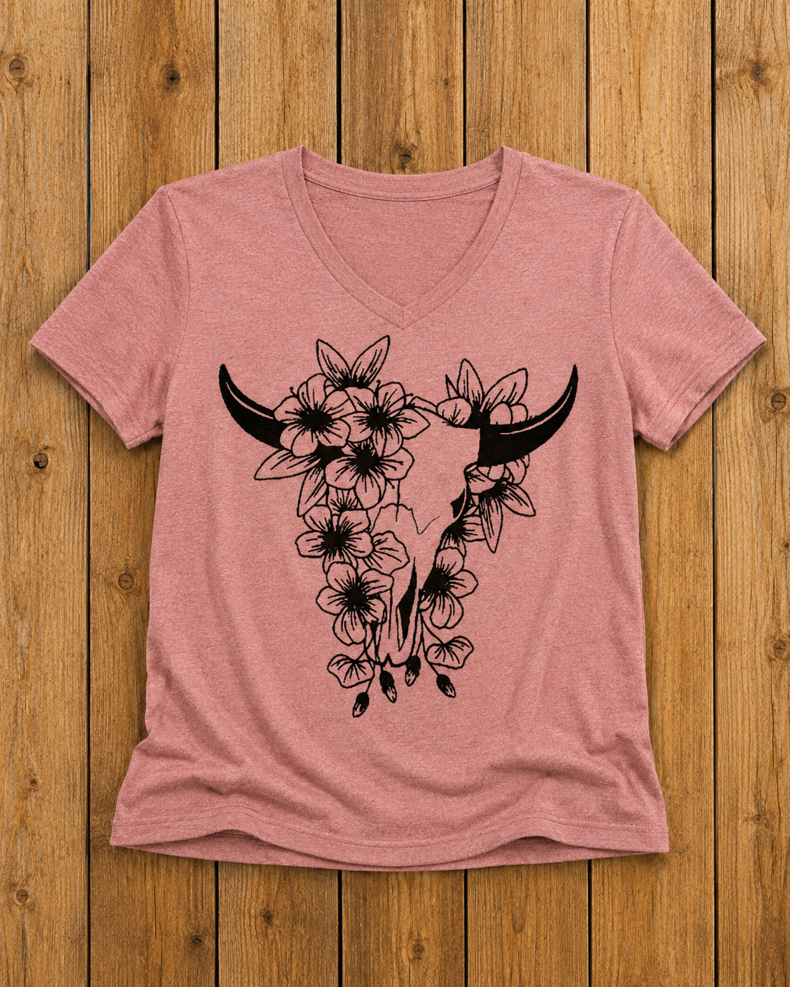 Floral Skull T-shirt