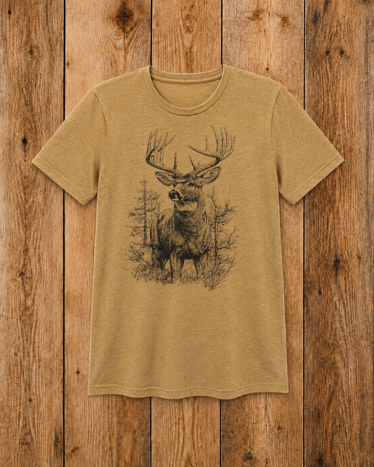 Detailed Deer Tee