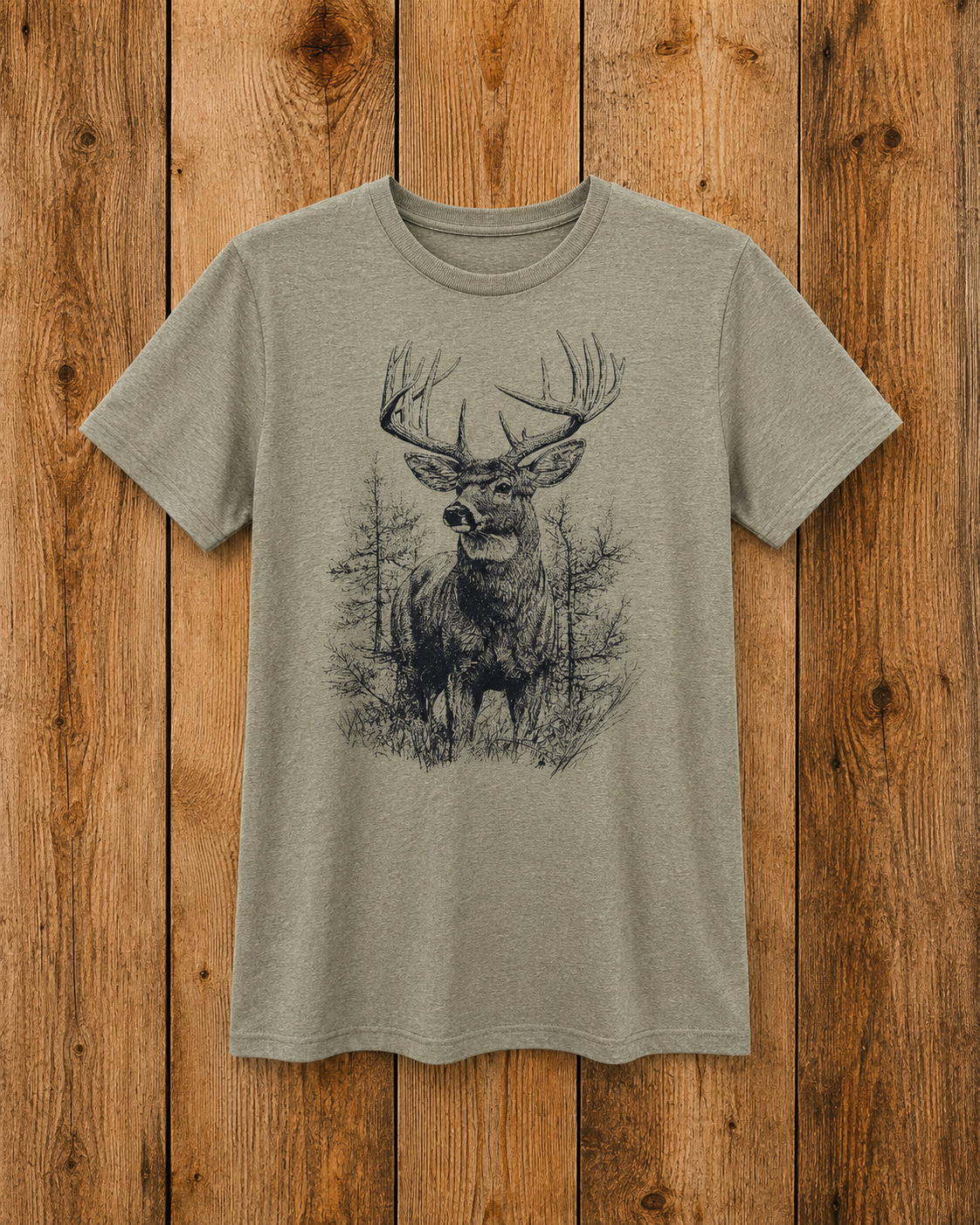 Detailed Deer Tee