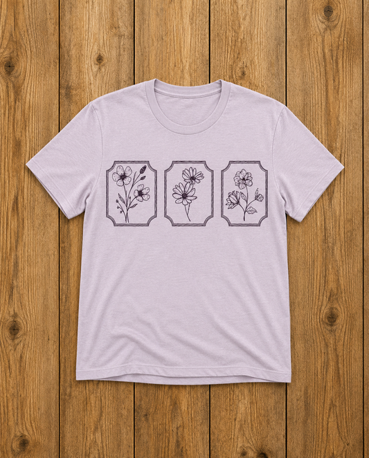 Framed Flowers Tee