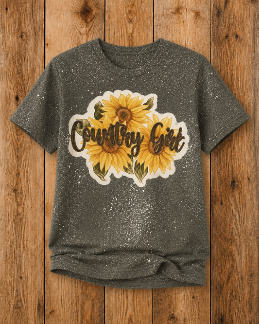 Country Girl Bleached T-shirt