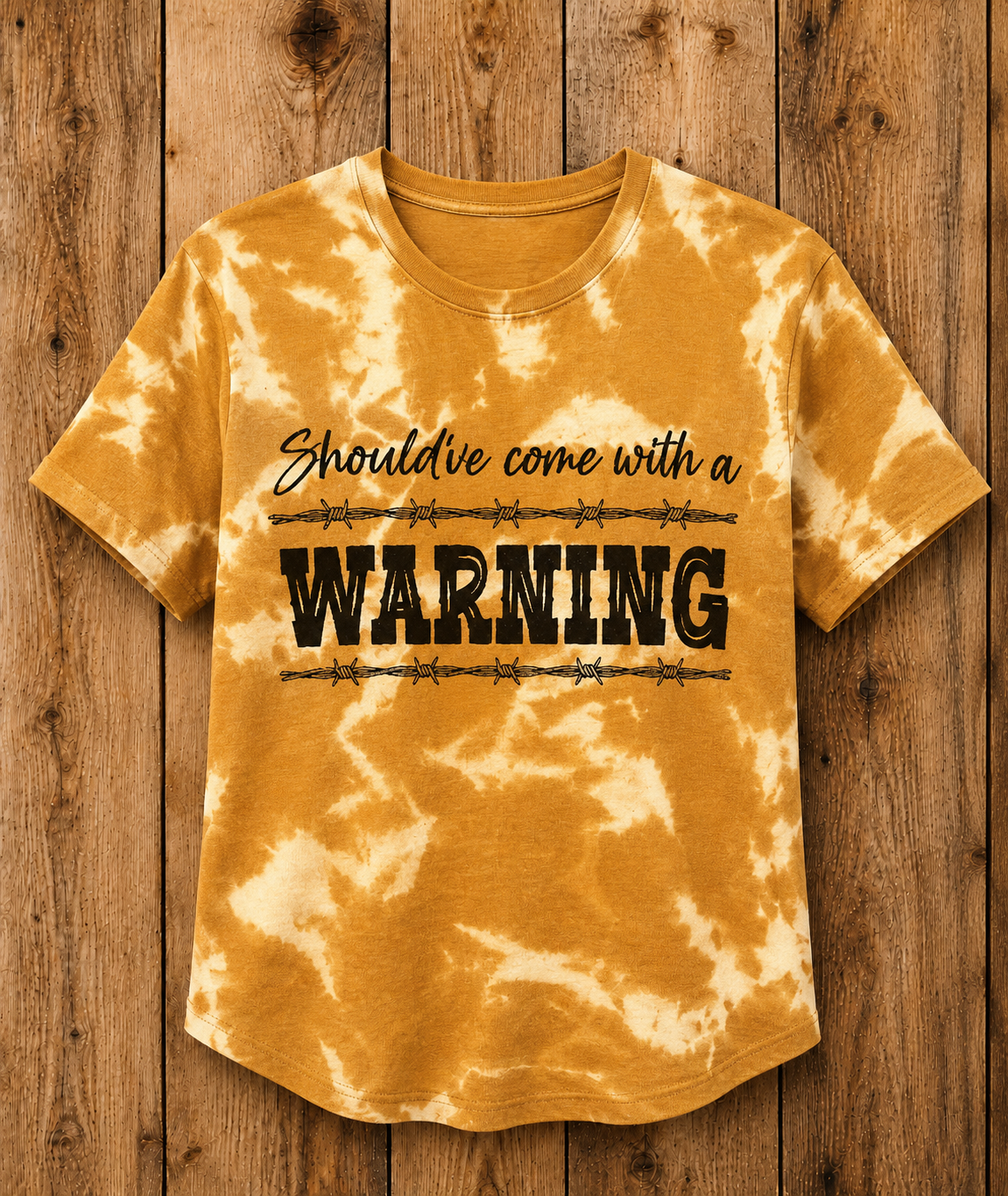Should've Come With A Warning Bleached T-shirt
