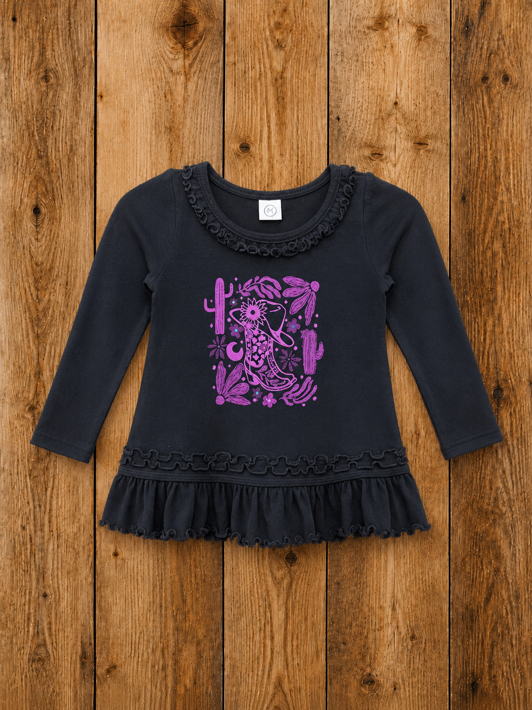 Cowgirl Boots Square Infant Dress