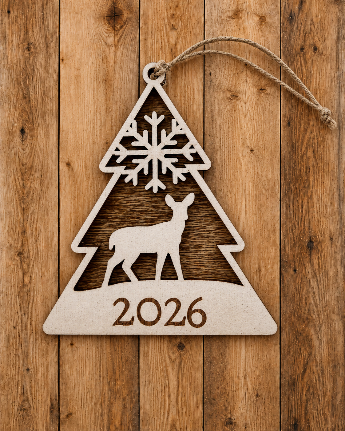 Detailed Laser Cut Tree Ornaments