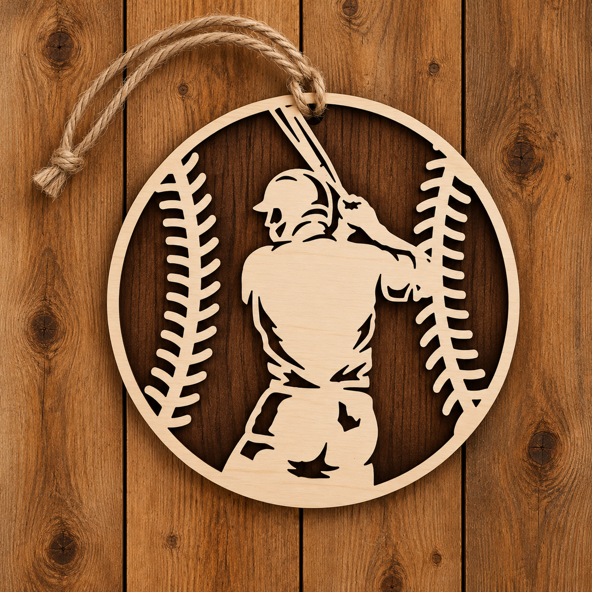 Laser Engraved Personalized Sports Ornaments