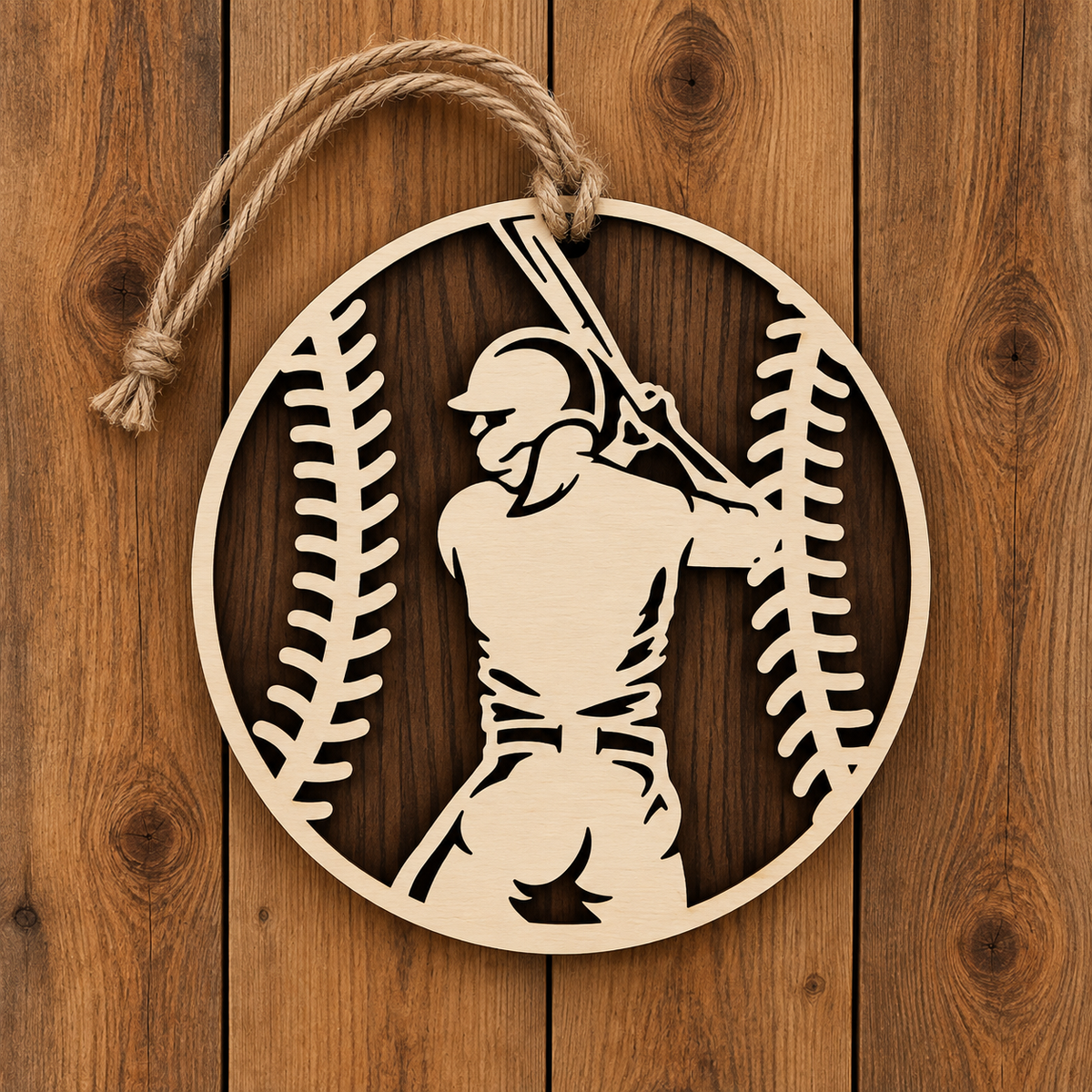 Laser Engraved Personalized Sports Ornaments