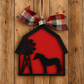 Laser Cut Barn Ornaments