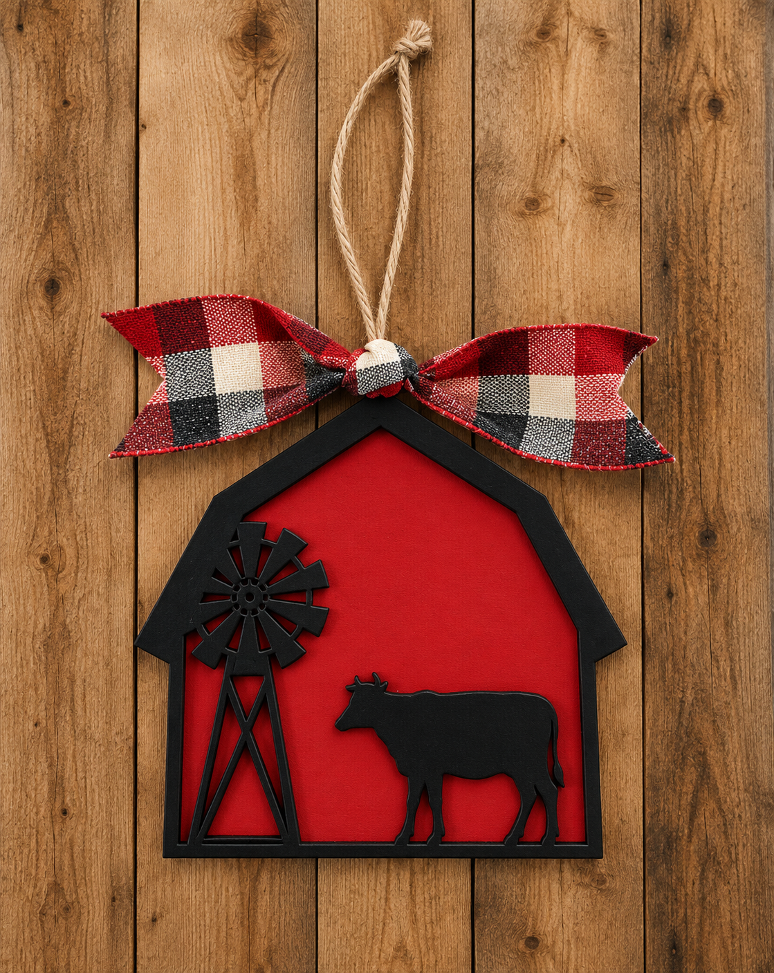 Laser Cut Barn Ornaments