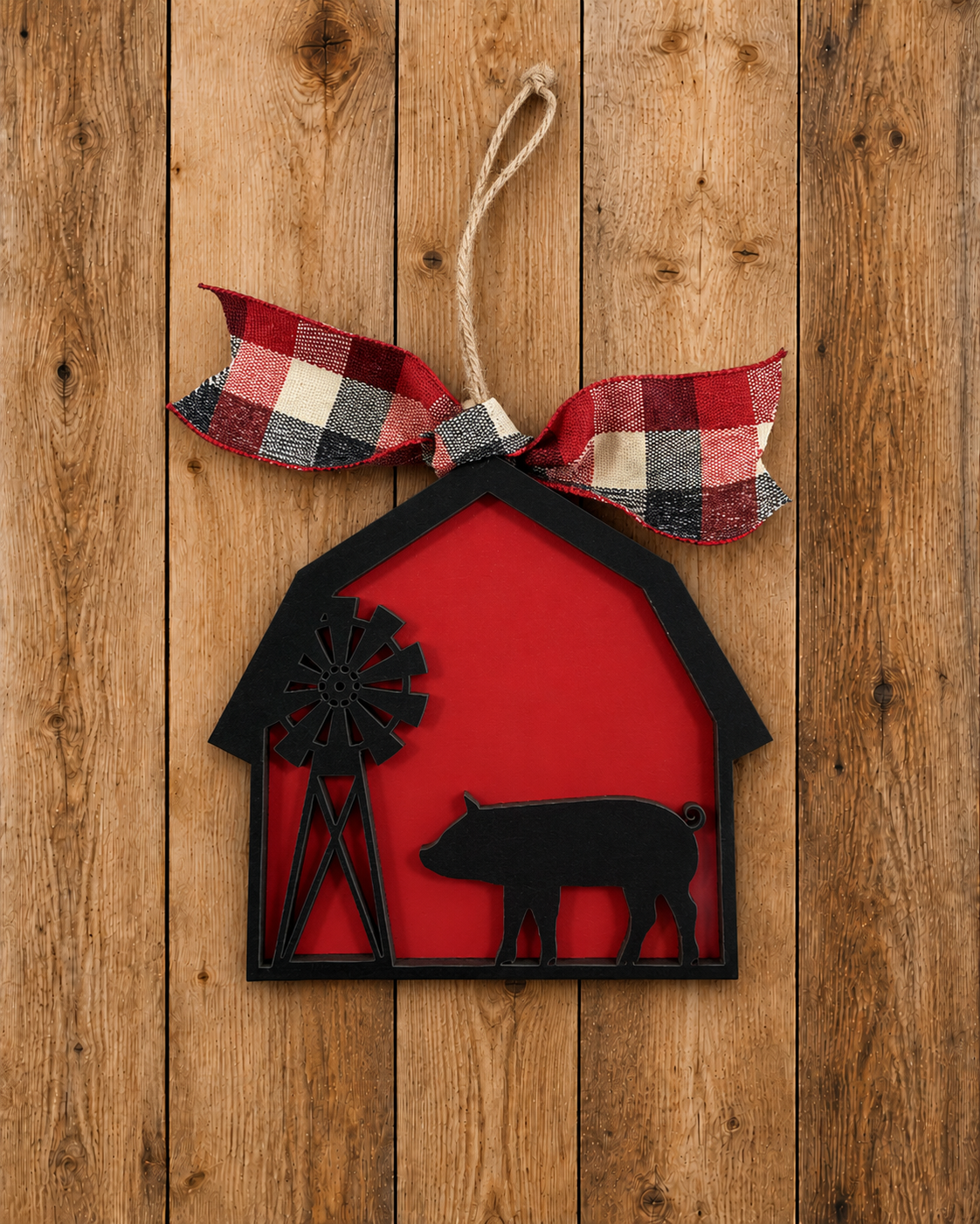 Laser Cut Barn Ornaments