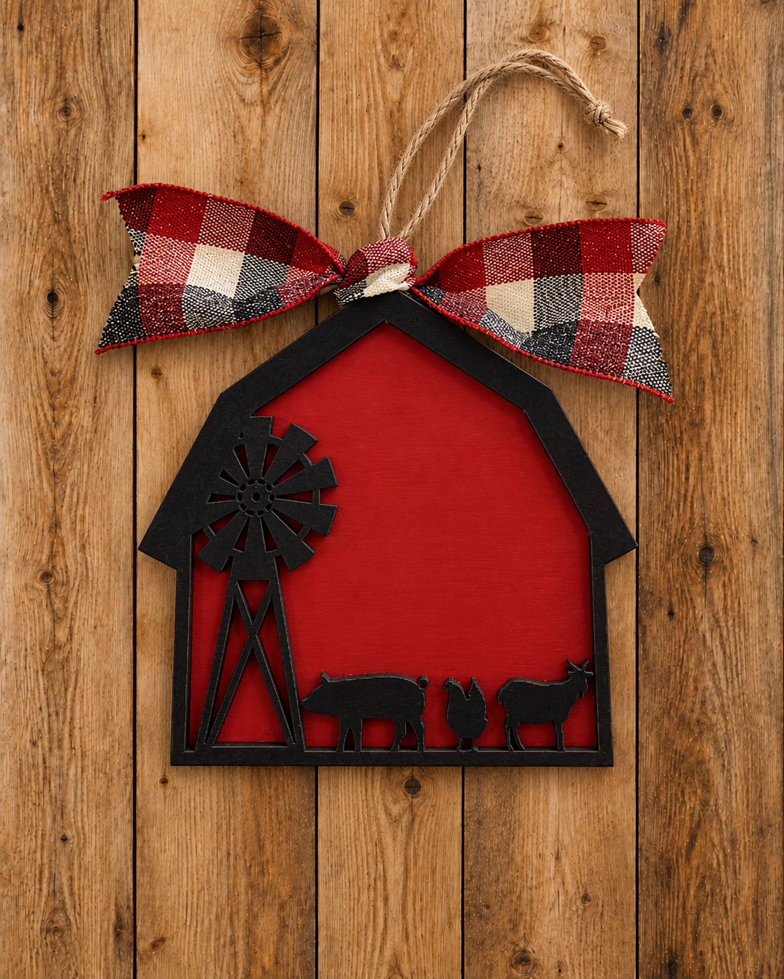 Laser Cut Barn Ornaments