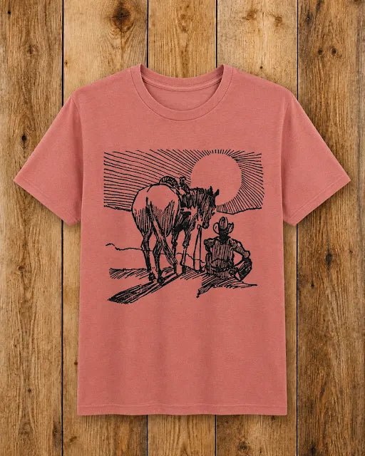 Cowboy Sunset Tee