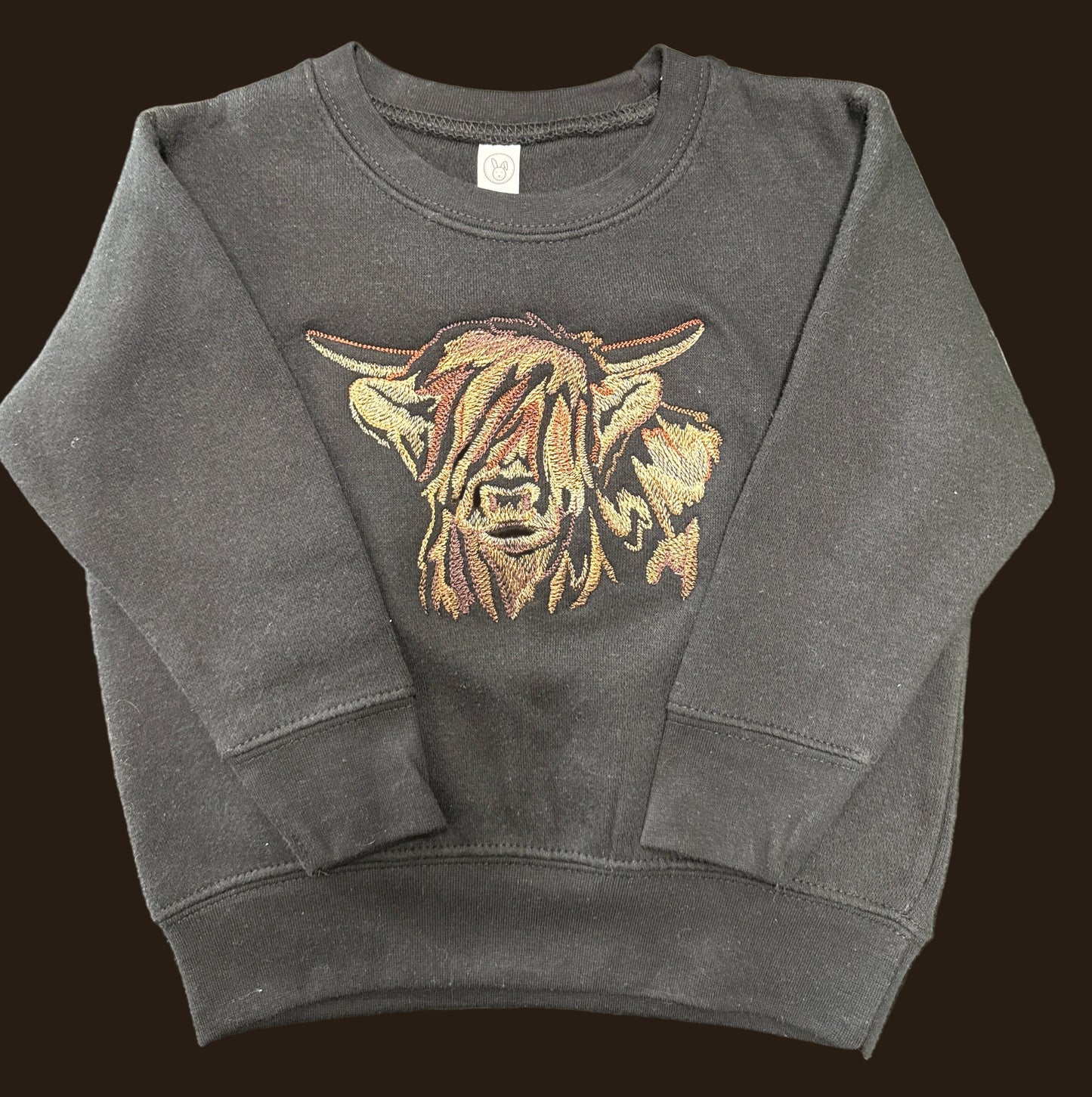 Embroidered Highland Toddler Crewneck