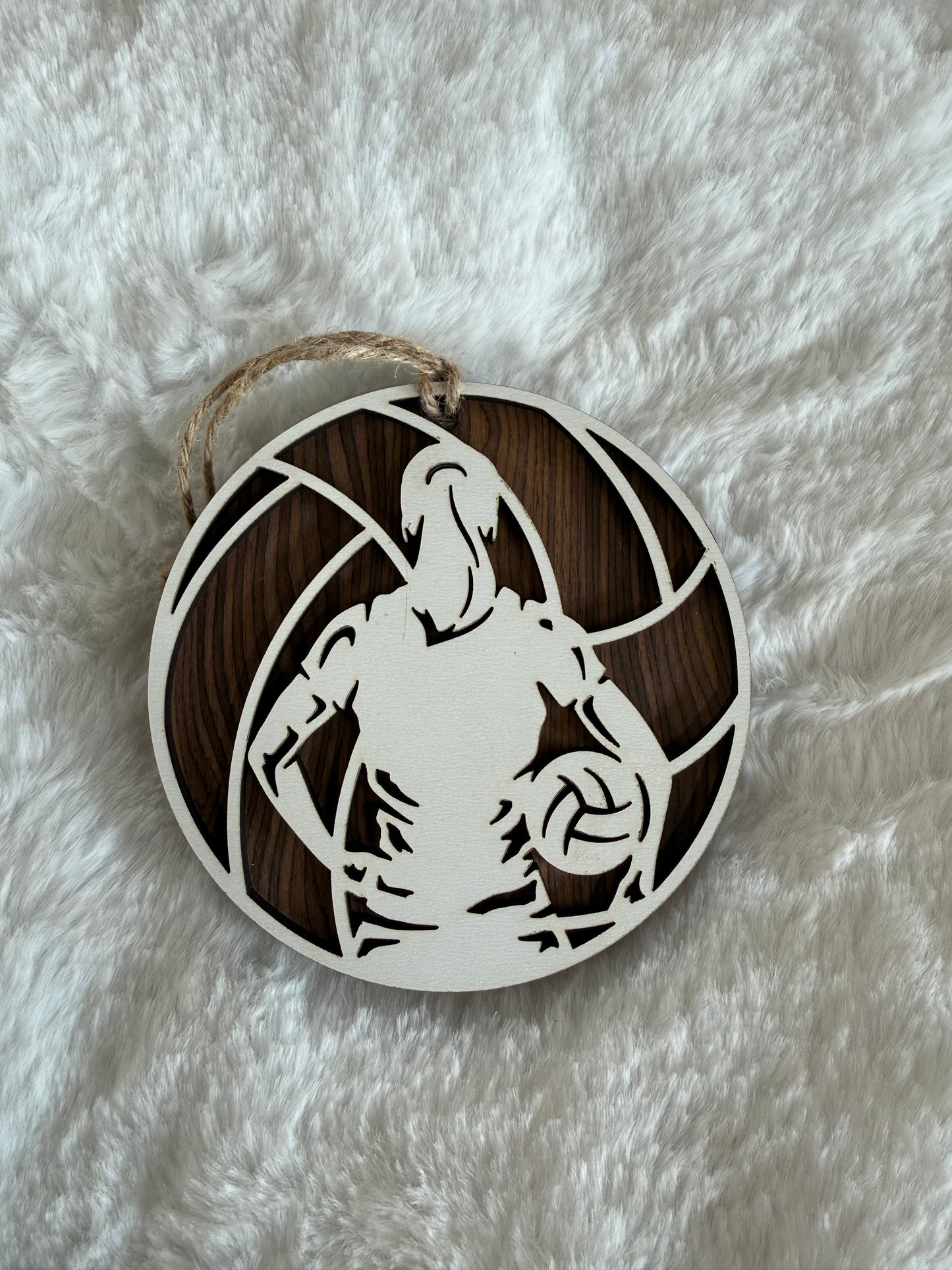 Laser Engraved Personalized Sports Ornaments