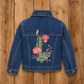 Embroidered Cactus Denim Jacket Toddler