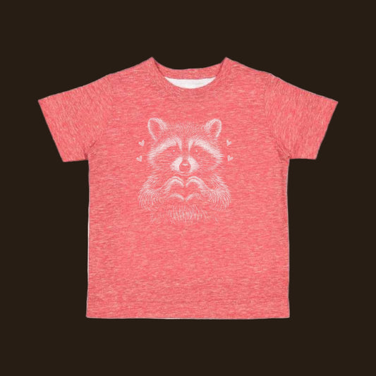 Valentine Raccoon Toddler Tee
