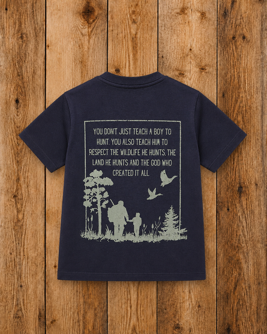 Teach A Boy To Hunt Youth Tee
