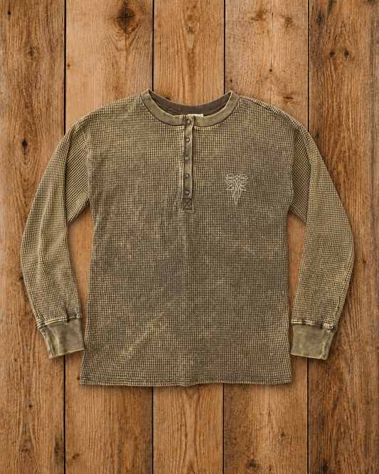 Boot Stitch Waffle Henley